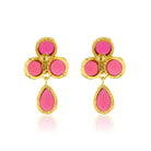 Maison Soula-Aqua Earrings Ruby Pink-Earrings-3-Milagron.com