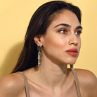 Maison Soula-Cher Drop Earrings Emerald Green-Earrings-2-Milagron.com