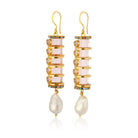 Maison Soula-Christa Earrings Rose Pink-Earrings-3-Milagron.com