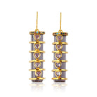 Maison Soula-Chrysalis Earrings Amethyst With Violet Hearts-Earrings-1-Milagron.com