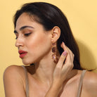 Maison Soula-Donna Earrings Rose Pink & Amethyst-Earrings-4-Milagron.com