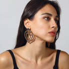 Maison Soula-Follow Your Heart Earrings Dark Blue-Earrings-3-Milagron.com