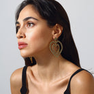 Maison Soula-Follow Your Heart Earrings Emerald Green-Earrings-4-Milagron.com