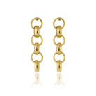Maison Soula-Gaia Chain Drop Earrings Large Chains-Earrings-1-Milagron.com