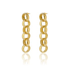 Maison Soula-Gaia Chain Drop Earrings Large Chains-Earrings-3-Milagron.com