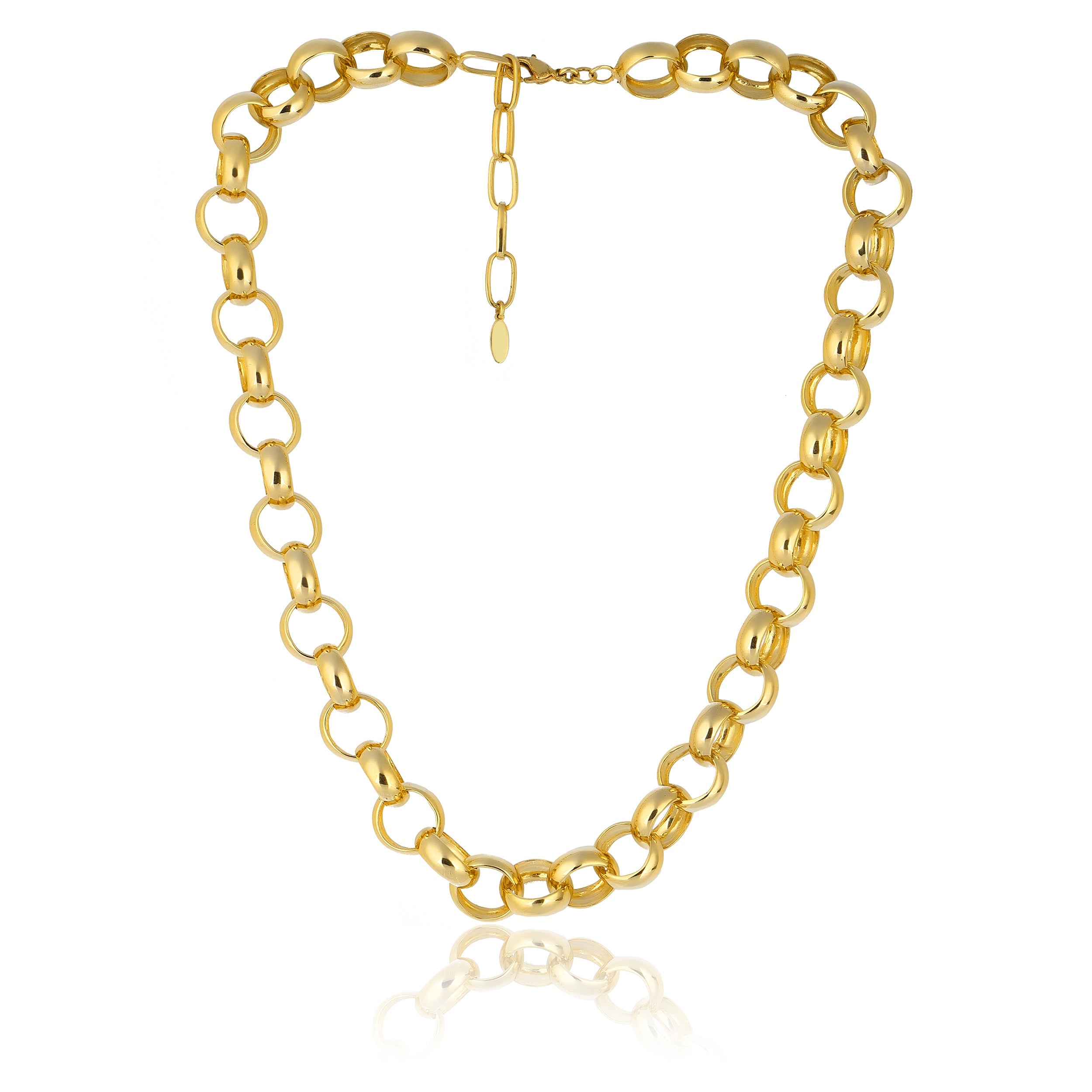 Maison Soula-Gaia Chain Necklace Small Chains-Necklace-1-Milagron.com