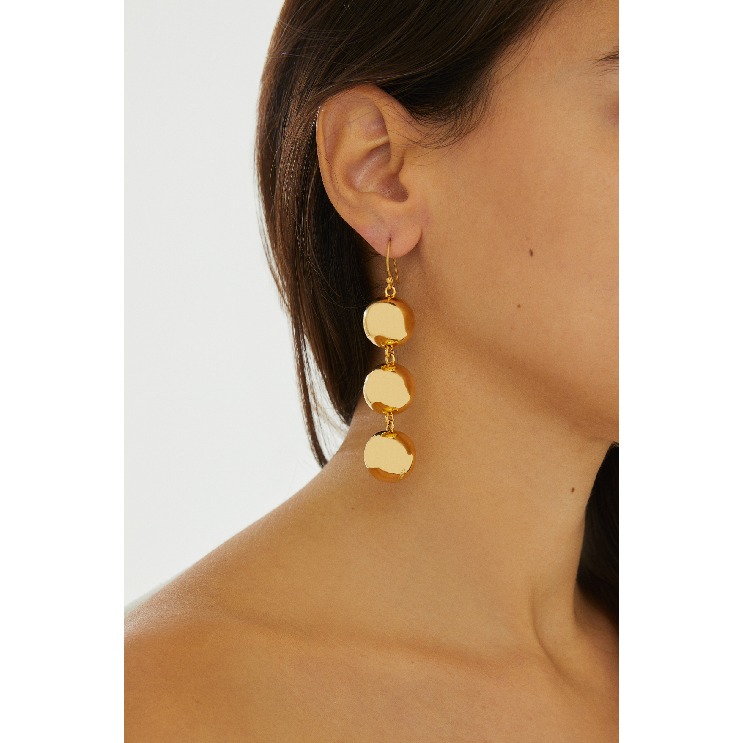 Maison Soula-Luna Ball Drop Earrings Medium Size Balls-Earrings-4-Milagron.com