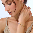 Maison Soula-Many Tiny Hearts Tennis Bracelet Violet-Bracelet-2-Milagron.com