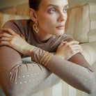 Maison Soula-Many Tiny Hearts Tennis Bracelet Violet-Bracelet-4-Milagron.com