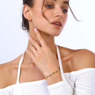 Maison Soula-Many Tiny Hearts Tennis Bracelet Violet & Rose Pink-Bracelet-2-Milagron.com