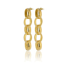 Maison Soula-Neith Chain Drop Earrings-Earrings-3-Milagron.com