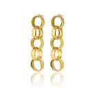Maison Soula-Octagon Chain Drop Earrings-Earrings-3-Milagron.com