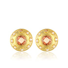 Maison Soula-Olympia Earrings Coral Gold-Earrings-1-Milagron.com