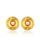 Maison Soula-Olympia Earrings Coral Gold-Earrings-3-Milagron.com