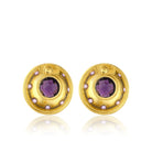 Maison Soula-Olympia Earrings Dark Amethyst-Earrings-3-Milagron.com