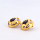 Maison Soula-Olympia Earrings Dark Amethyst-Earrings-5-Milagron.com