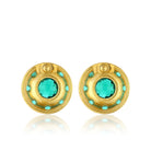 Maison Soula-Olympia Earrings Emerald Green-Earrings-3-Milagron.com