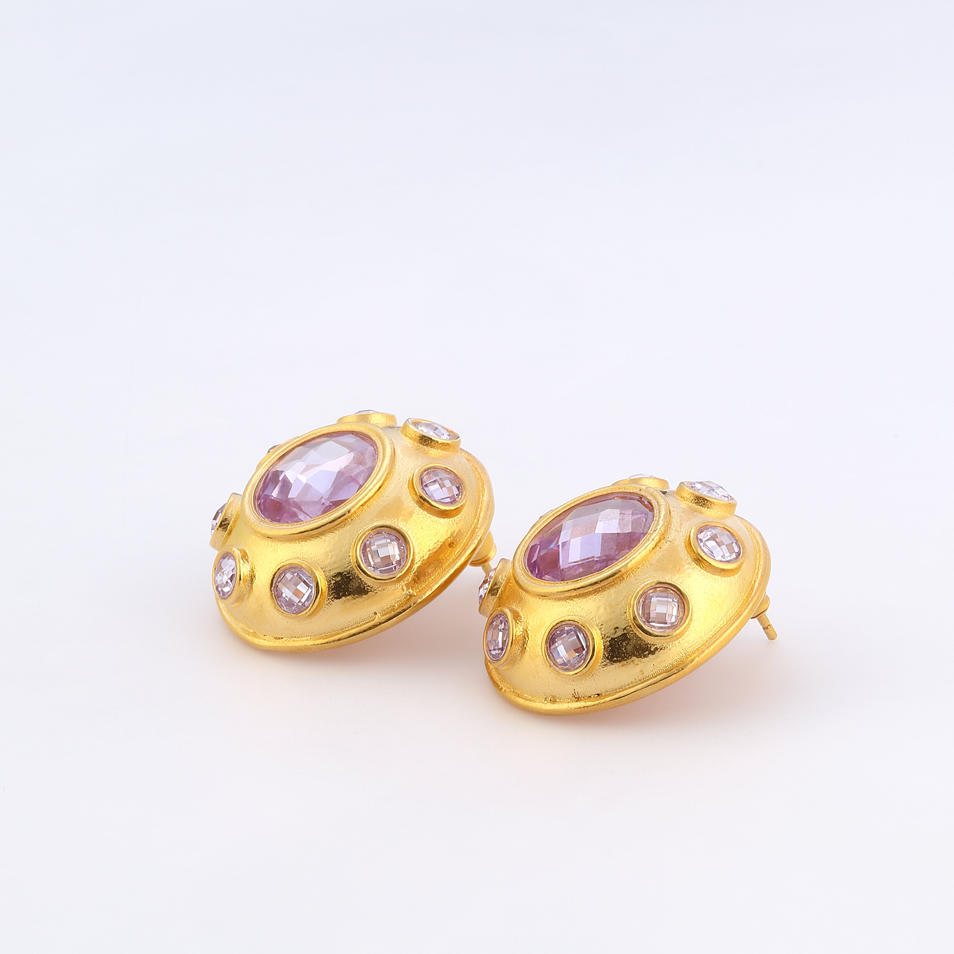 Maison Soula-Olympia Earrings Light Amethyst-Earrings-5-Milagron.com