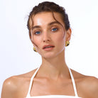 Maison Soula-Olympia Earrings Olive Green-Earrings-4-Milagron.com