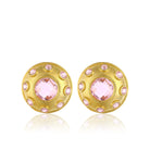 Maison Soula-Olympia Earrings Rose Pink-Earrings-1-Milagron.com