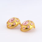 Maison Soula-Olympia Earrings Rose Pink-Earrings-5-Milagron.com