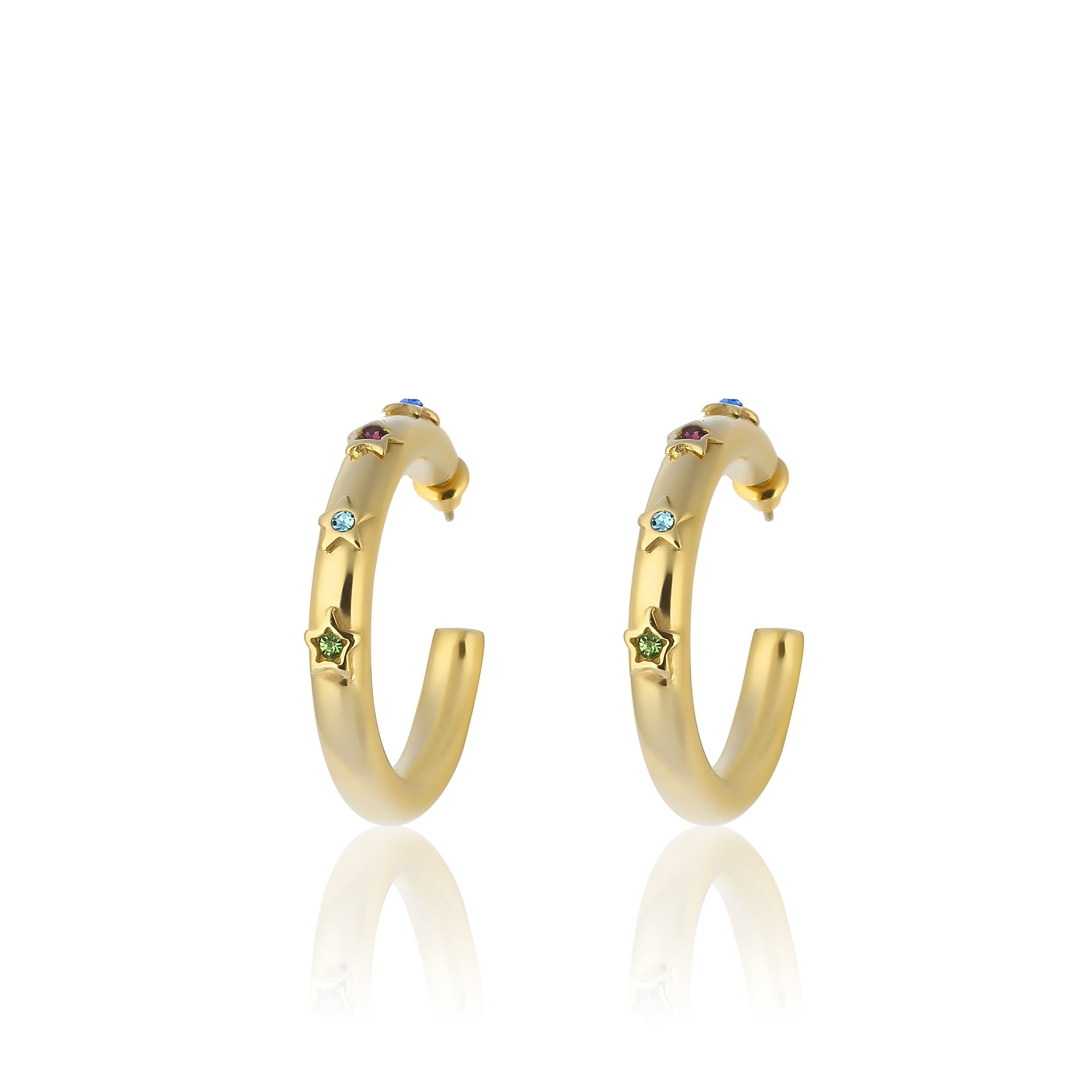 Maison Soula-Andromeda Hoop Earrings-Earrings-1-Milagron.com