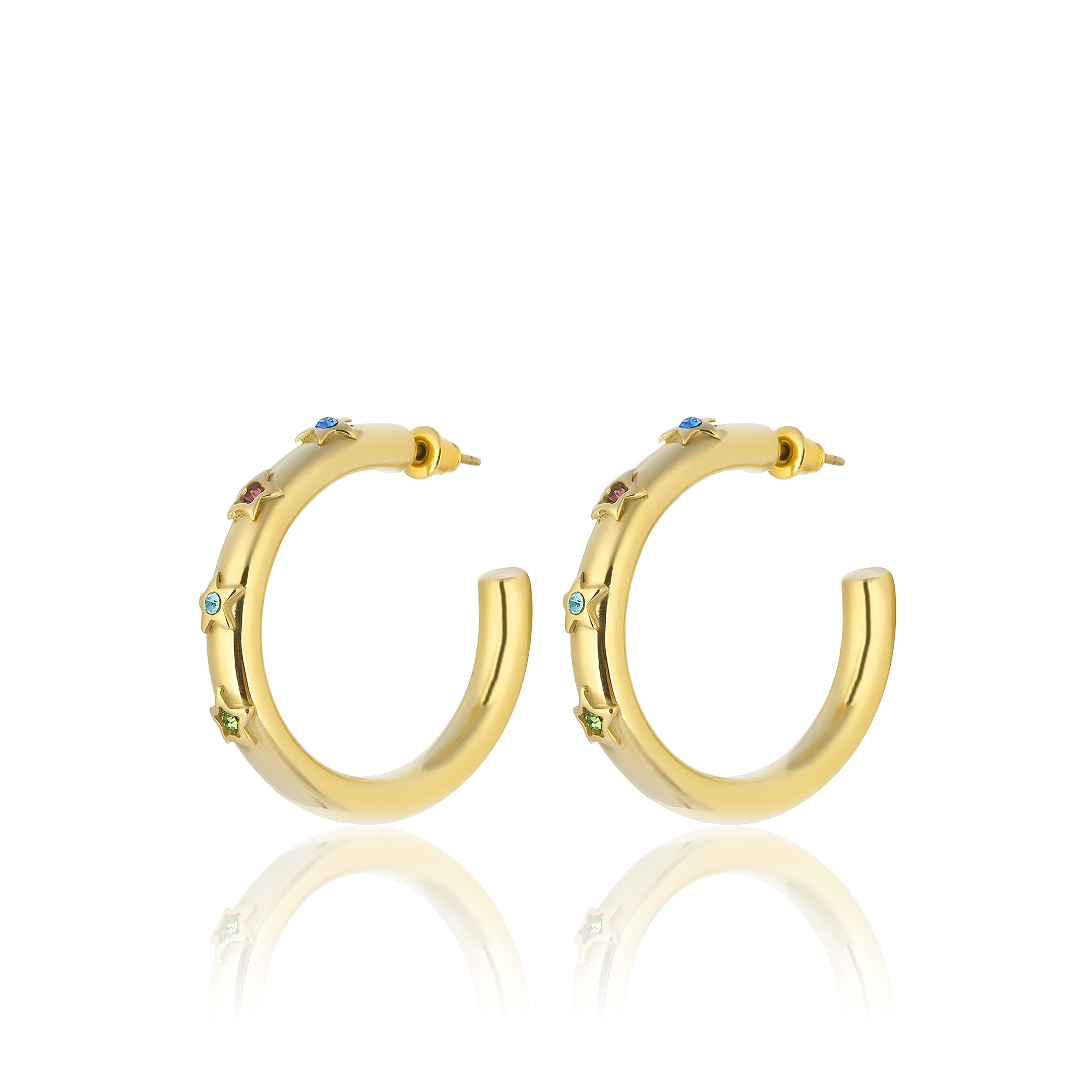 Maison Soula-Andromeda Hoop Earrings-Earrings-2-Milagron.com