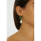 Maison Soula-Antheia Earrings Green-Earrings-4-Milagron.com