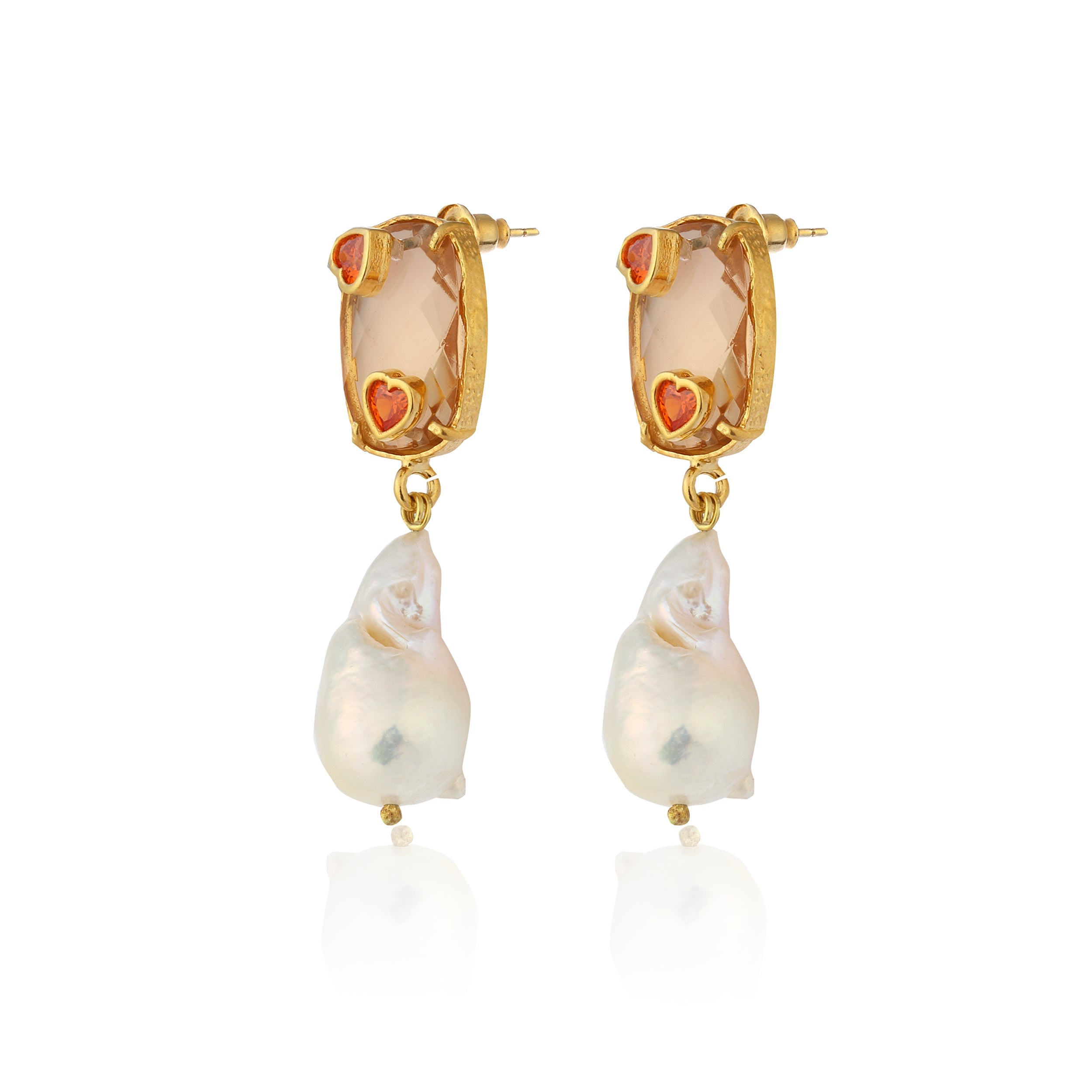 Maison Soula-Antheia Earrings Orange-3-Milagron.com