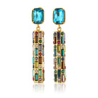 Maison Soula-Cher Drop Earrings Deep Blue-Earrings-1-Milagron.com