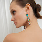 Maison Soula-Cher Drop Earrings Deep Blue-Earrings-4-Milagron.com
