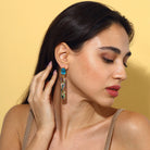Maison Soula-Cher Drop Earrings Deep Blue-Earrings-5-Milagron.com
