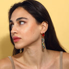 Maison Soula-Cher Drop Earrings Emerald Red-Earrings-3-Milagron.com
