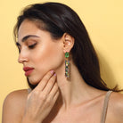 Maison Soula-Cher Drop Earrings Light Green-Earrings-3-Milagron.com