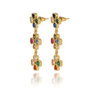 Maison Soula-Clover Trio Drop Earrings-Earrings-3-Milagron.com