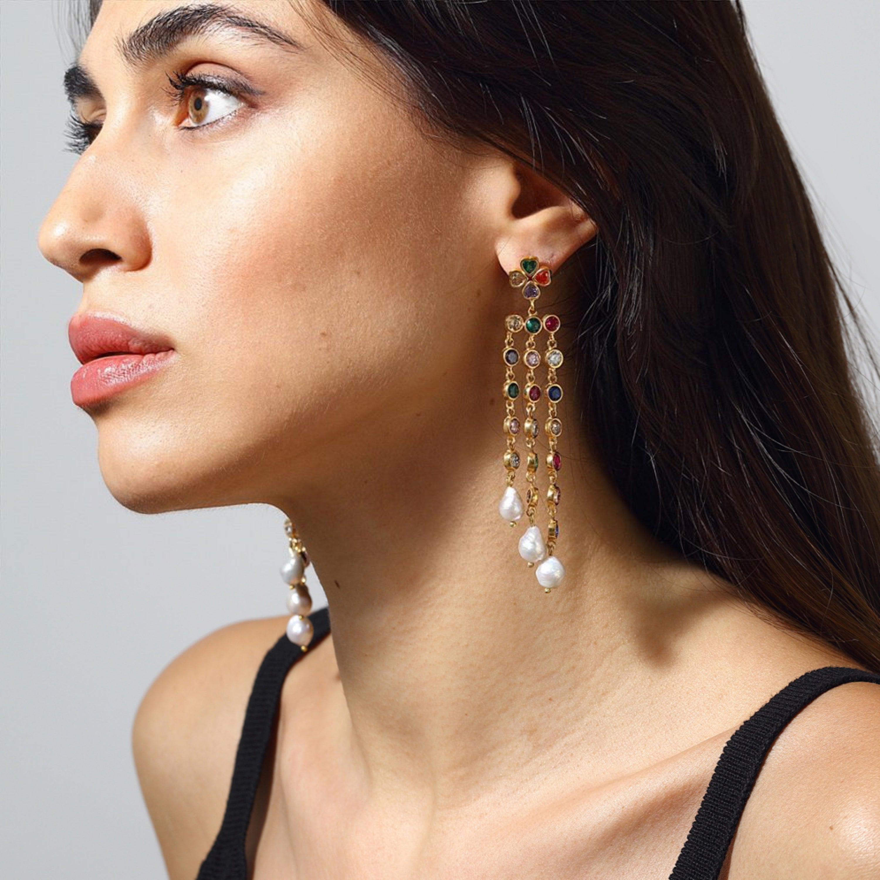 Maison Soula-Demeter Earrings-Earrings-2-Milagron.com