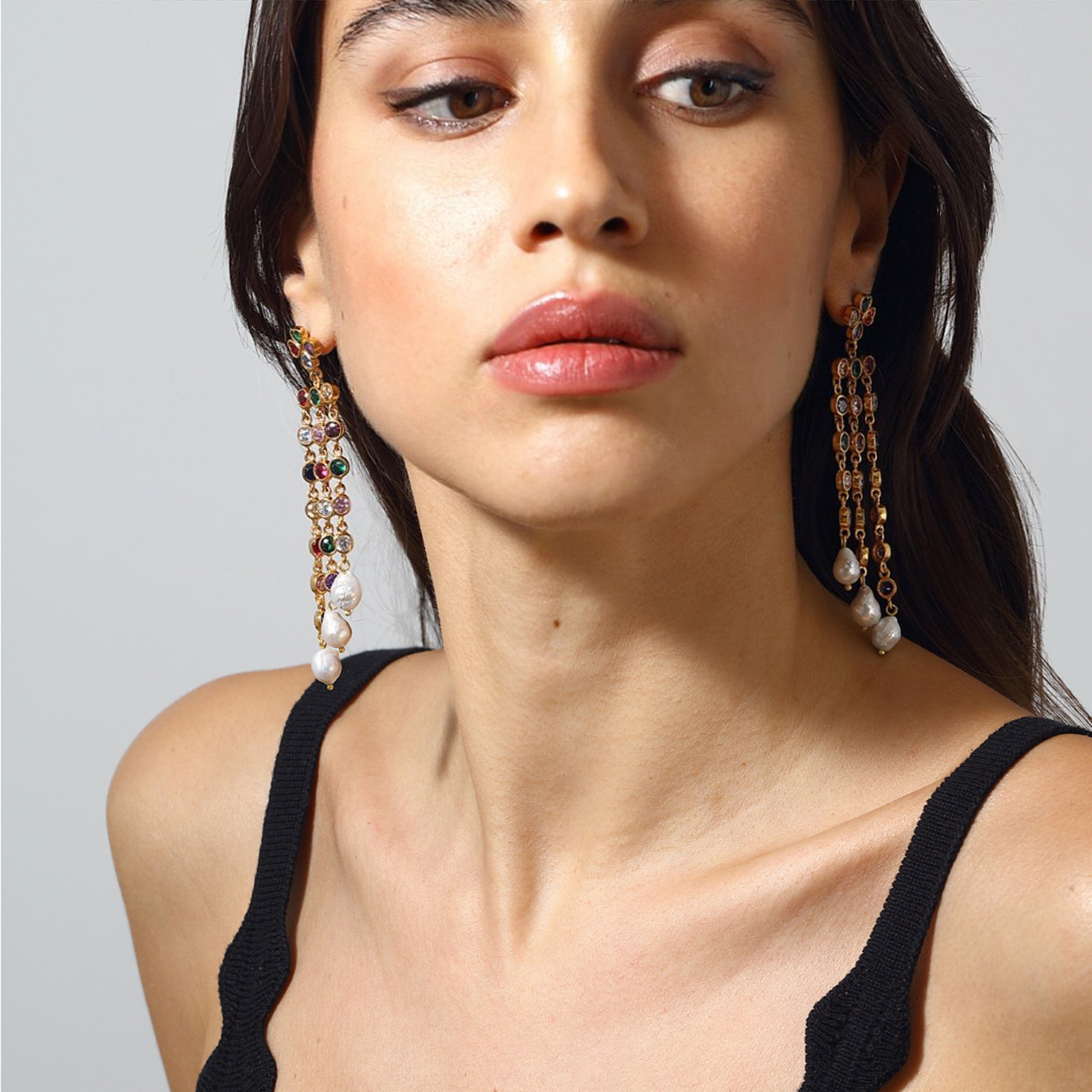 Maison Soula-Demeter Earrings-Earrings-5-Milagron.com