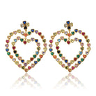 Maison Soula-Follow Your Heart Earrings Multicolor Vibrant Colors-Earrings-1-Milagron.com