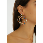 Maison Soula-Follow Your Heart Earrings Multicolor Vibrant Colors-Earrings-3-Milagron.com
