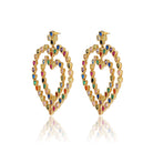 Maison Soula-Follow Your Heart Earrings Multicolor Vibrant Colors-Earrings-4-Milagron.com