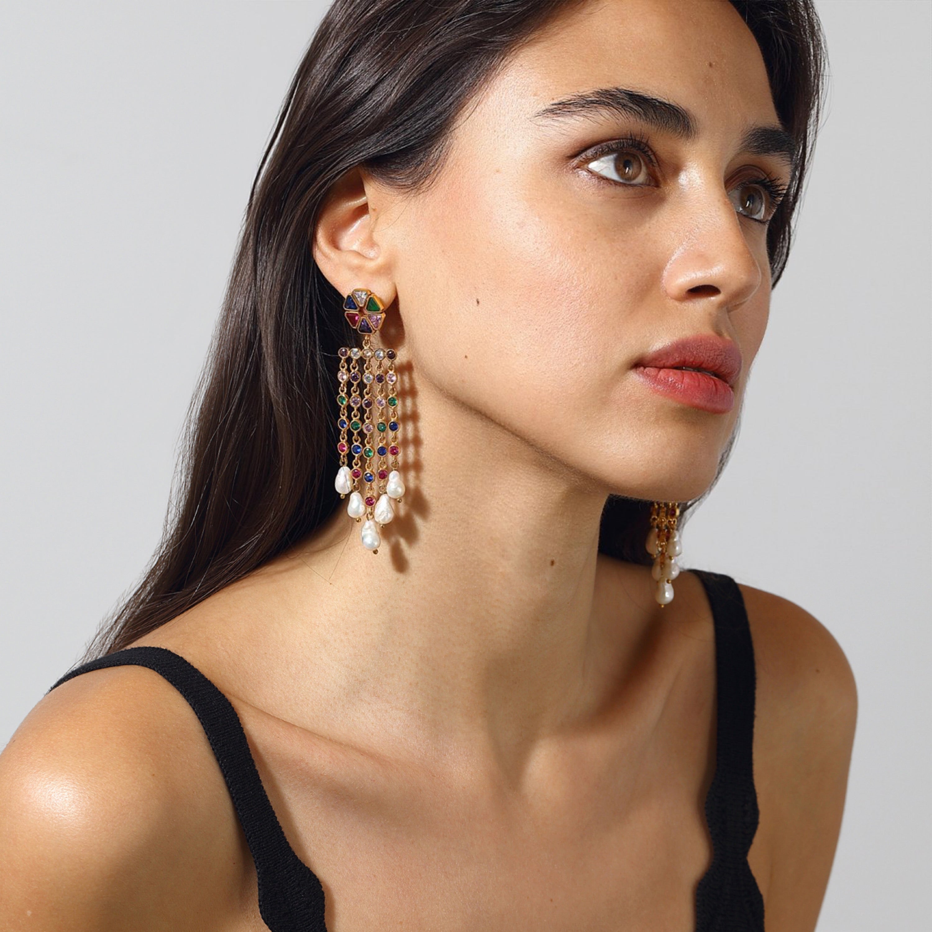 Maison Soula-Fortuna Earrings-Earrings-2-Milagron.com