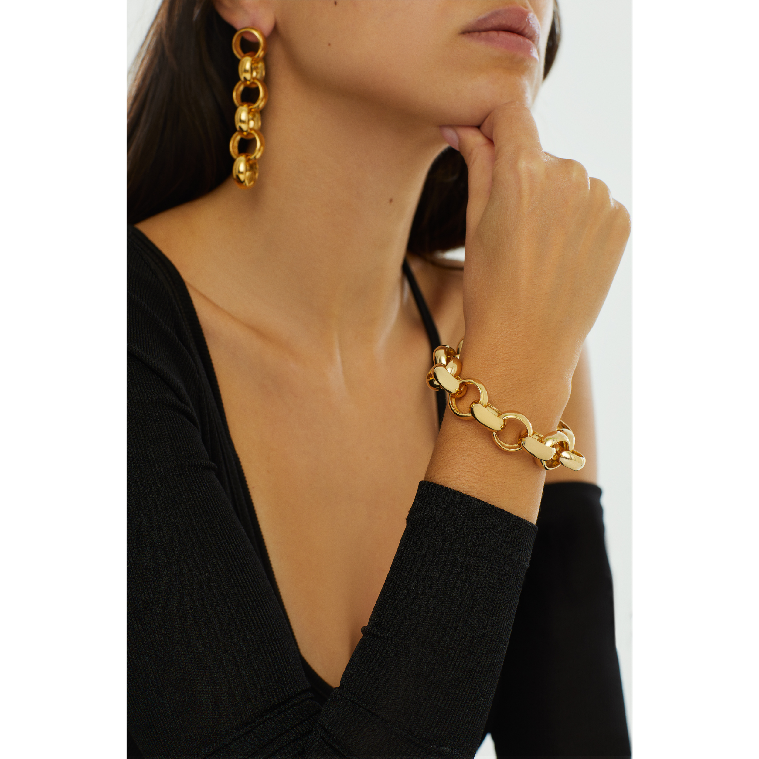 Maison Soula-Gaia Chain Bracelet Large Chains-2-Milagron.com