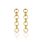 Maison Soula-Gaia Chain Drop Earrings Small Chains-Earrings-1-Milagron.com