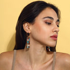 Maison Soula-Gloria Earrings Cherry Chocolate-Earrings-2-Milagron.com