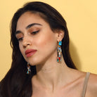 Maison Soula-Gloria Earrings Deep Blue-Earrings-5-Milagron.com