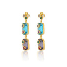 Maison Soula-Hedone Earrings Blue & Violet-3-Milagron.com