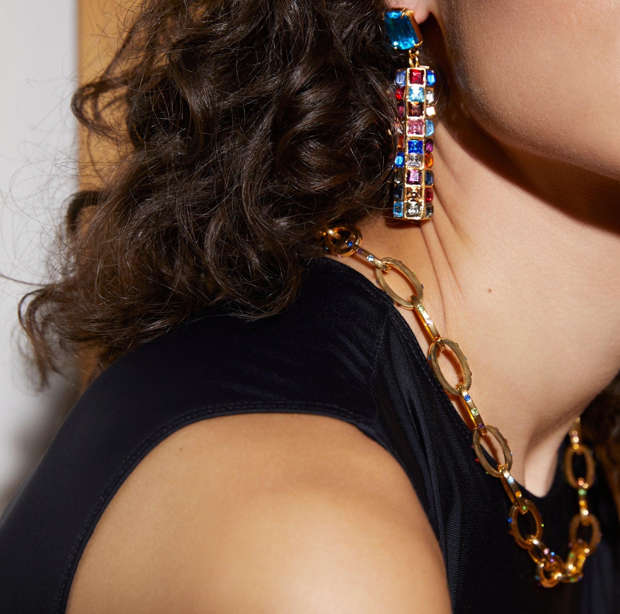 Maison Soula-Hypnos Drop Earrings Deep Blue-Earrings-2-Milagron.com