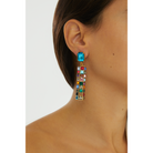 Maison Soula-Hypnos Drop Earrings Deep Blue-Earrings-4-Milagron.com
