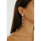 Maison Soula-Hypnos Drop Earrings Rose Pink-Earrings-2-Milagron.com