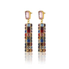 Maison Soula-Hypnos Drop Earrings Rose Pink-Earrings-3-Milagron.com